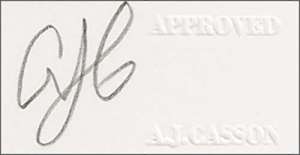 A.J. Casson signature